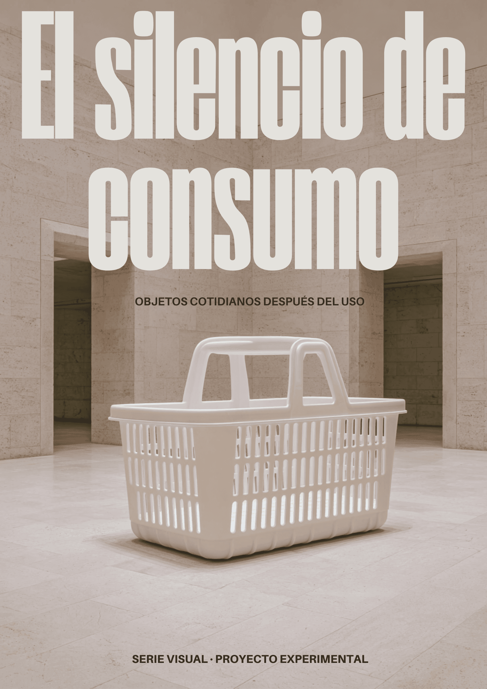 Cartel de la exposición Silencio de consumo.