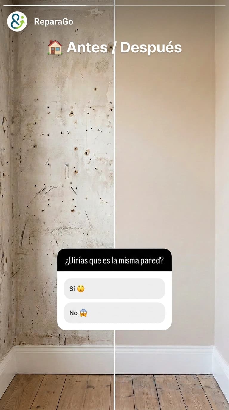 Contenido de redes sociales antes y después de Repara&Go